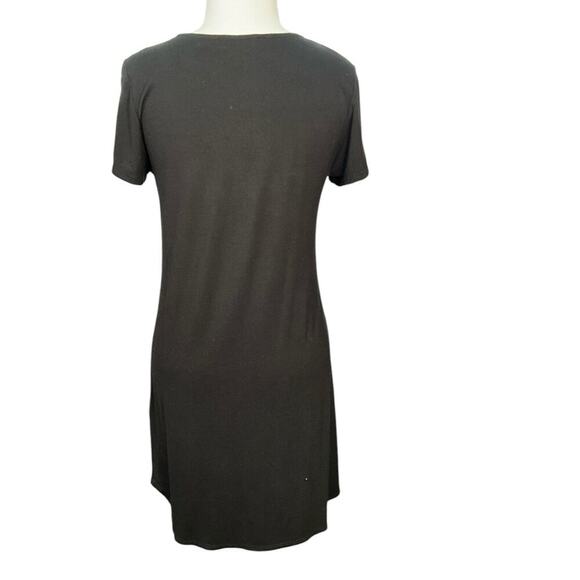 G BY Guess Short Sleeved Black Dress with Distressed Details Soft Size Small - Picture 2 of 10